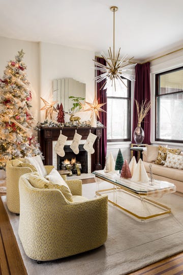 salón decorado para navidad