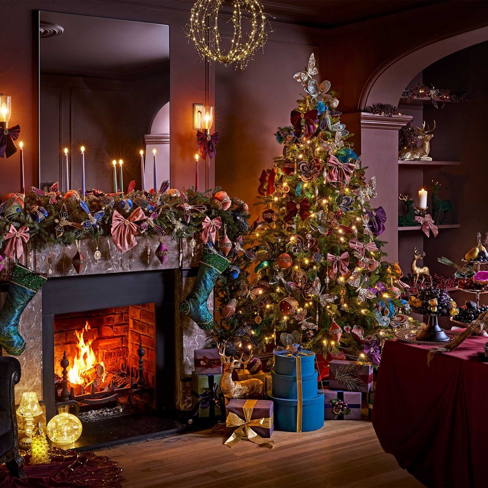Decor Store 3Pcs Tree Shape Christmas Pendant Pile Coating