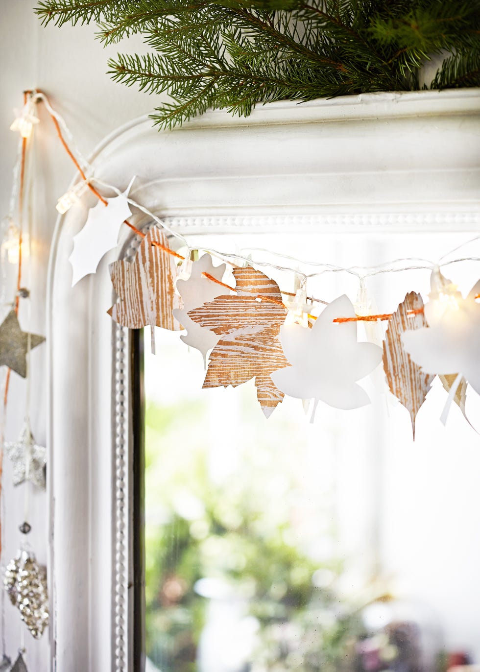 Fall Window Decor - Hanging Leaves on Fishing Line