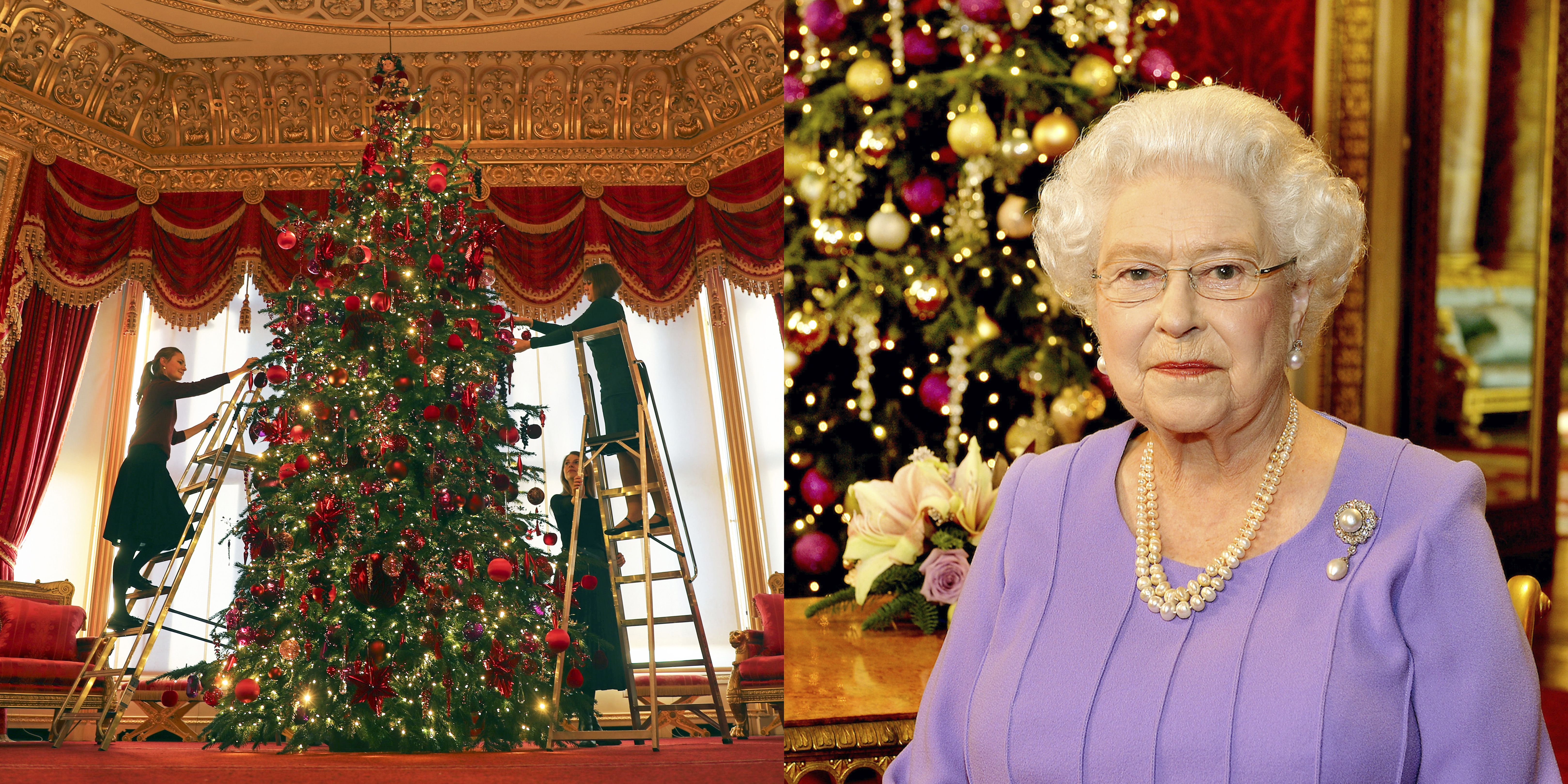 Windsor Castle Decorated for Christmas - Queen Elizabeth\'s ...