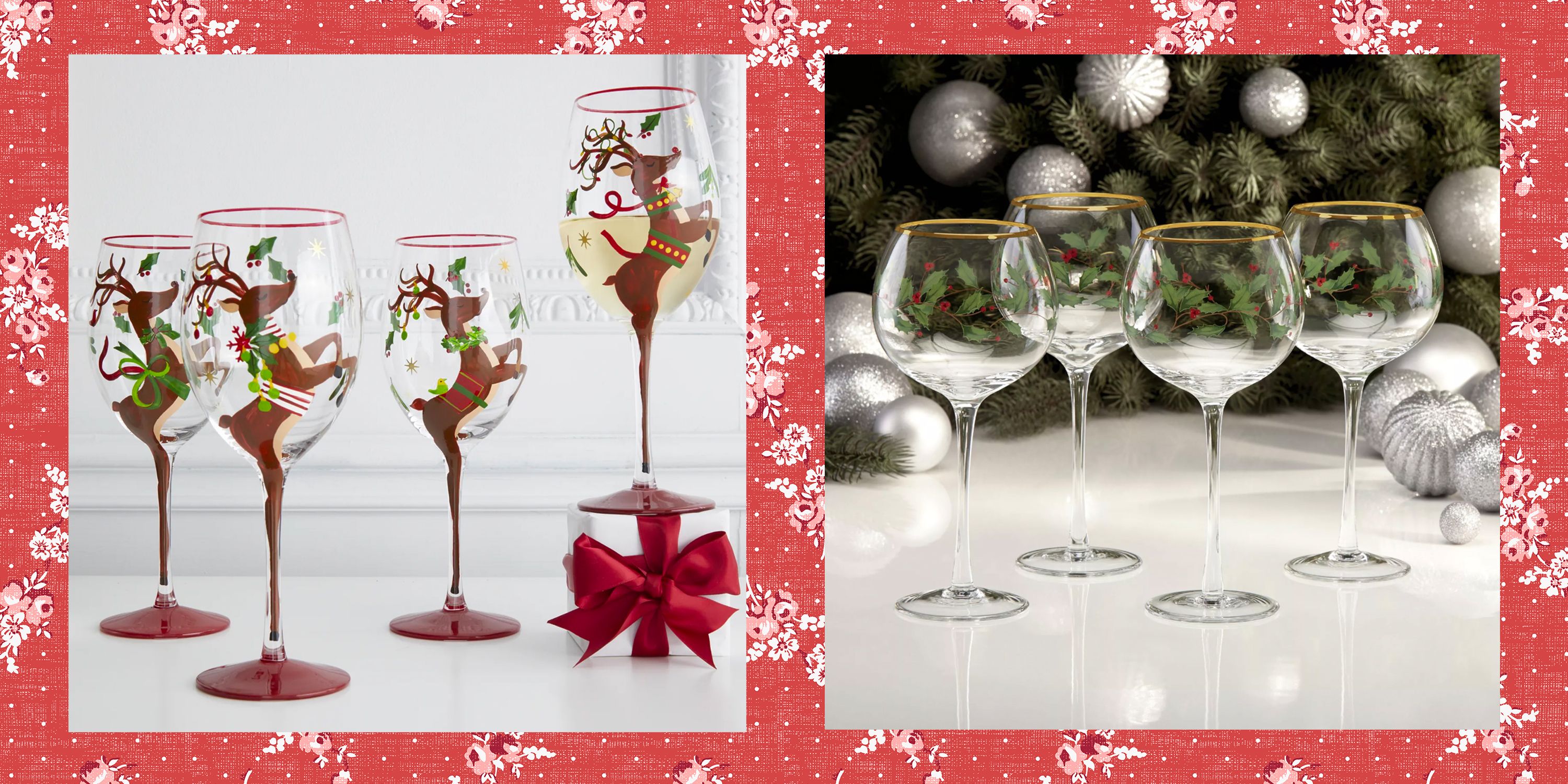  72 Pieces Christmas Wine Glass Stickers Christmas Wine
