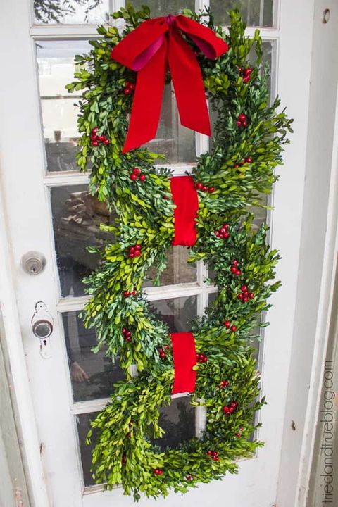 christmas window decorations wreath trio
