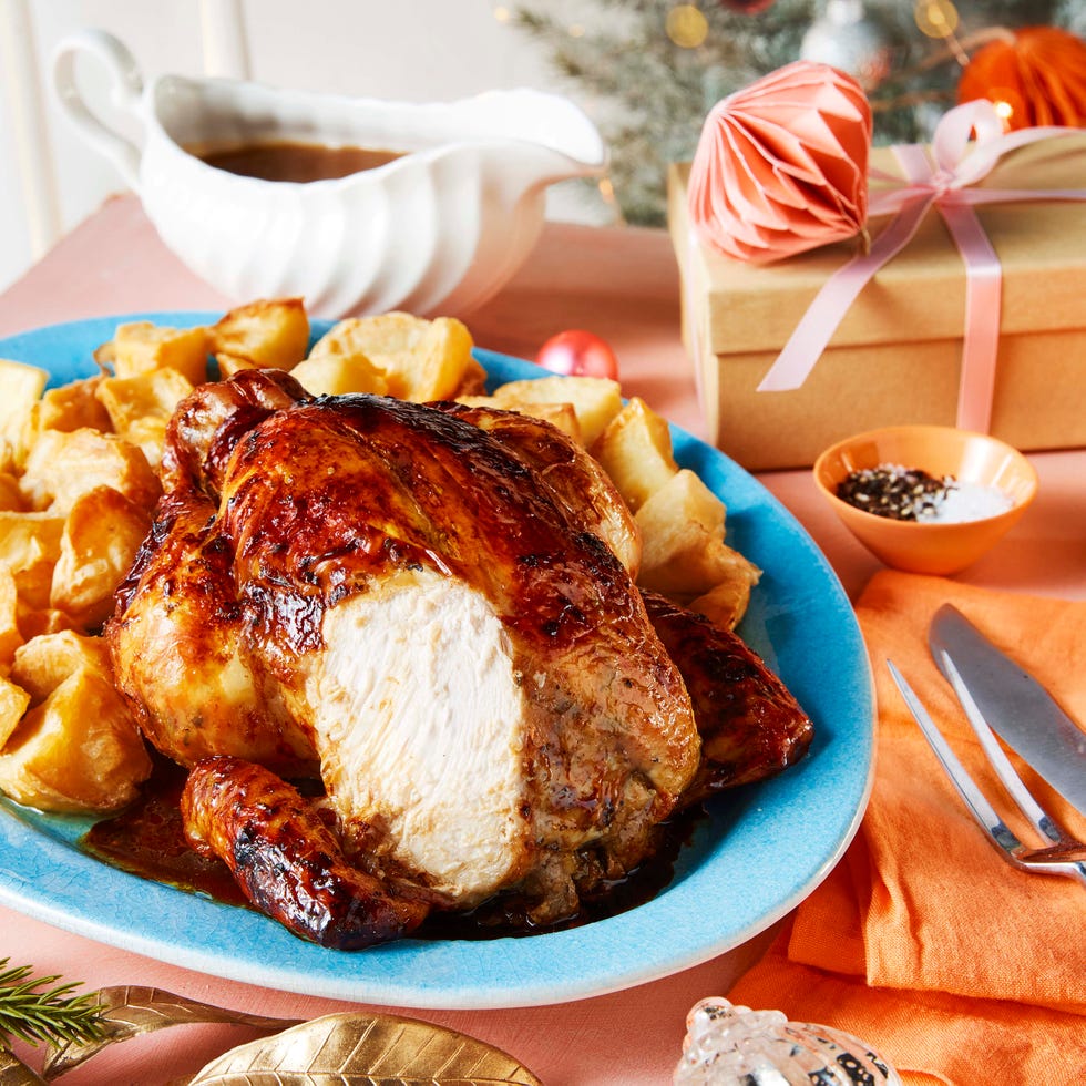 marmalade, thyme and sherryglazed roast chicken