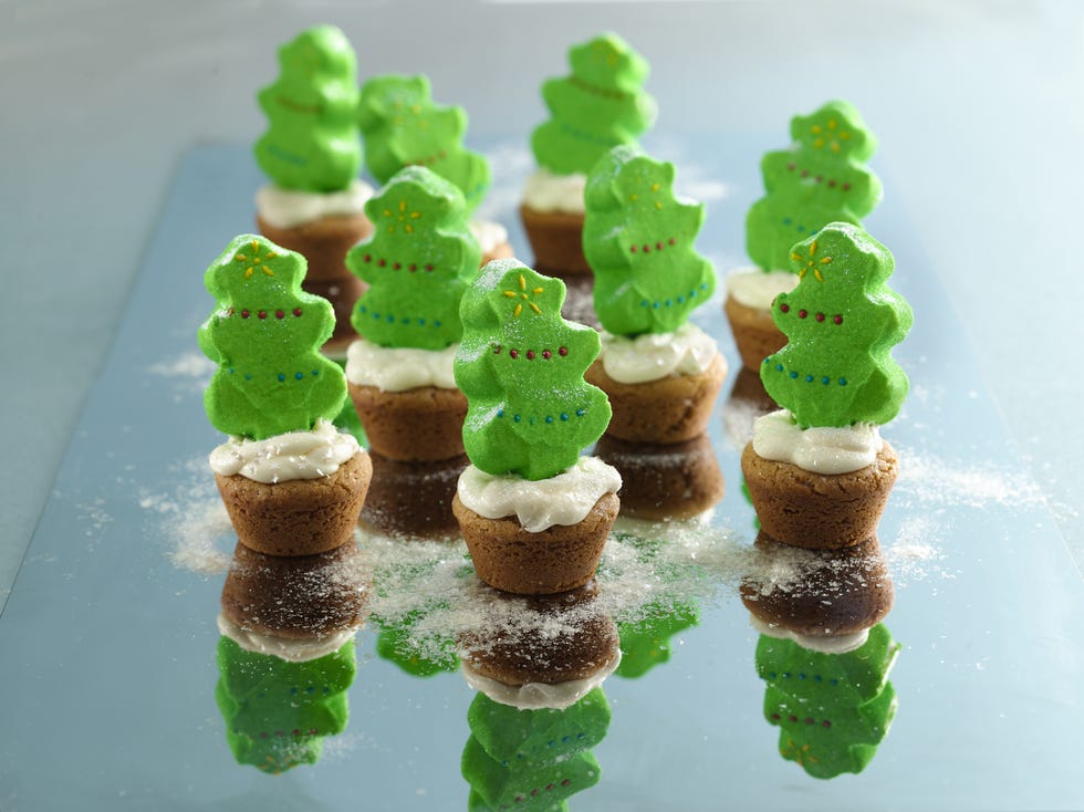 Christmas Tree Cookie Cups