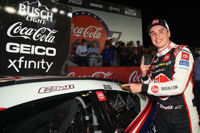 Christopher Bell Claims His Eighth NASCAR Cup Victory in Rain-Shortened Coca-Cola 600