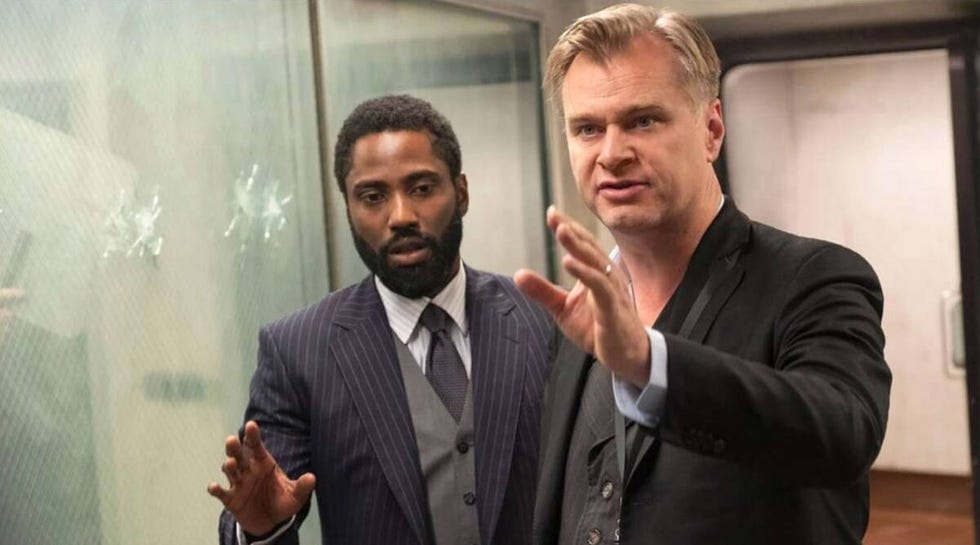 christopher nolan y john david washington en tenet