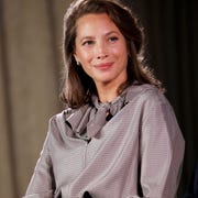 TIME 100 Health Summit new york, new york october 17 model and founder of every mother counts, christy turlington burns, speaks onstage during the time 100 health summit at pier 17 on october 17, 2019 in new york city photo by brian achgetty images for time 100 health summit