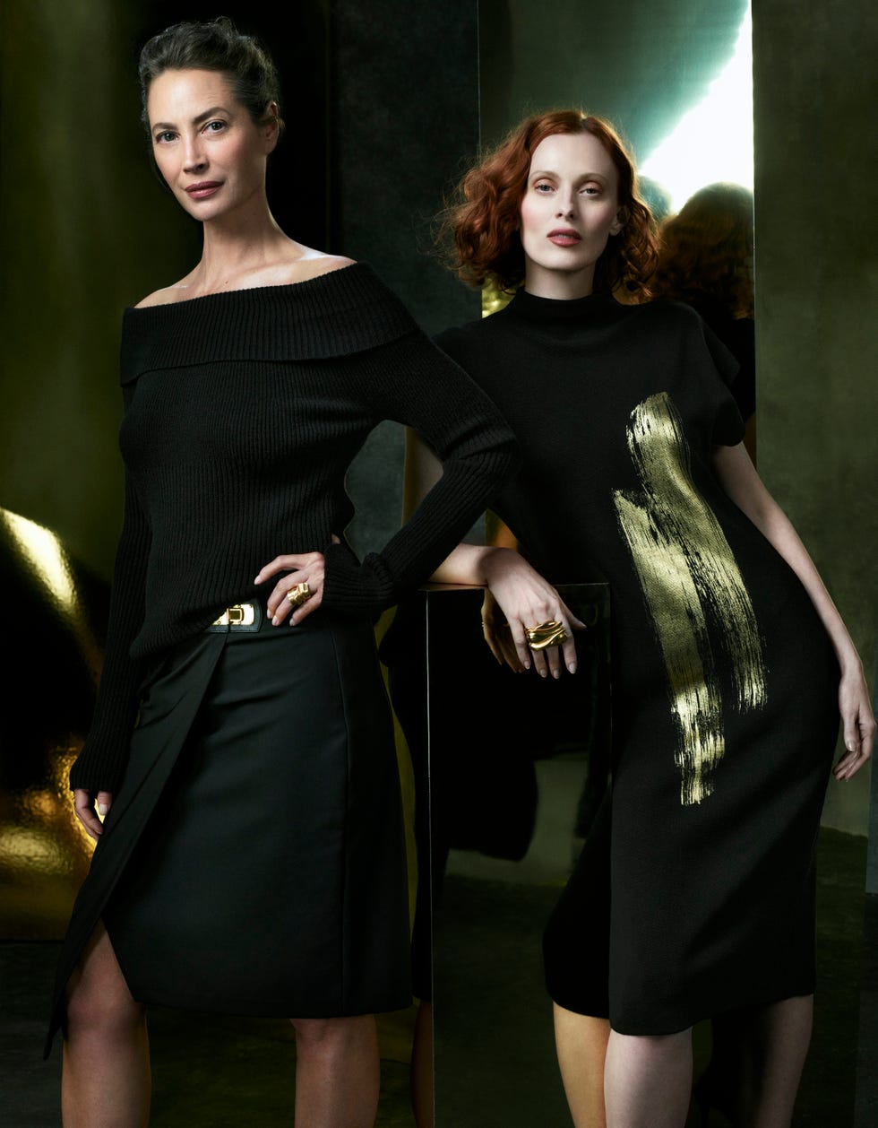 christy turlington and karen elson donna karan