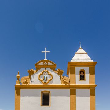 church in the district of arraial d'ajuda, city of porto seguro