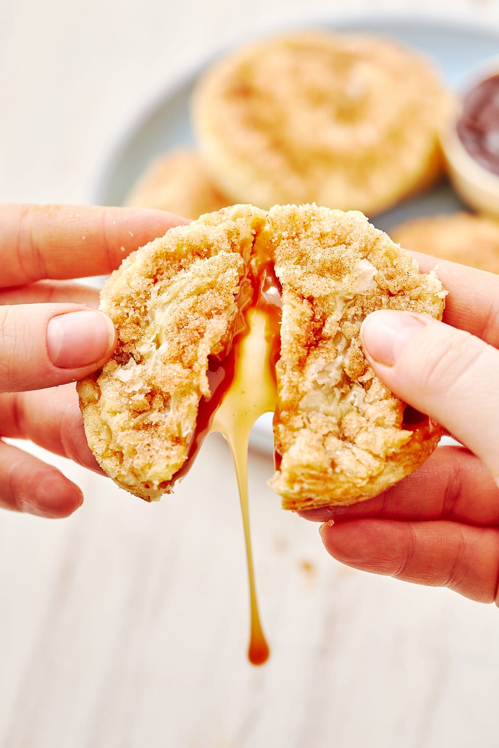 churro cookie filled with caramel