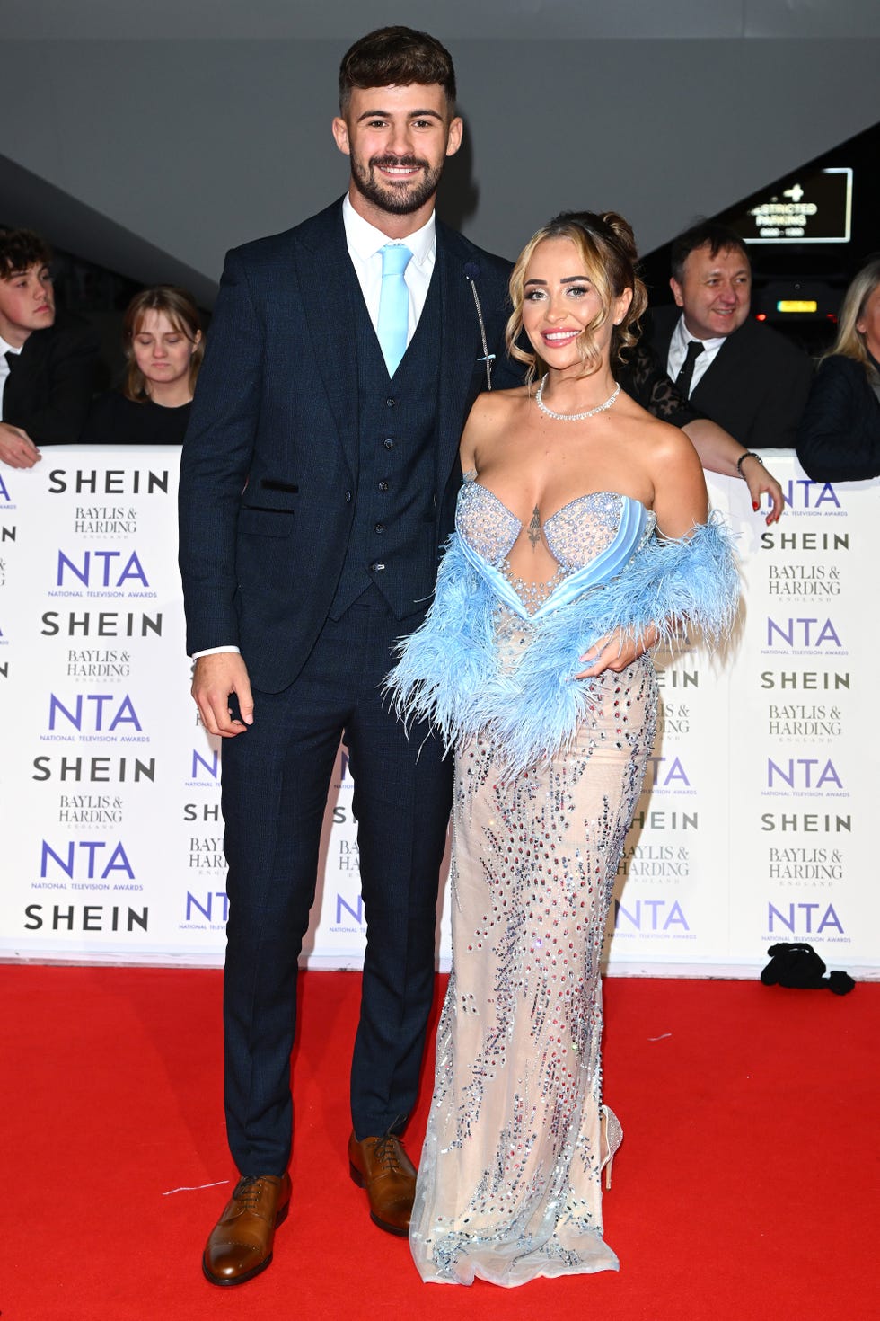 ciaran davies, nicole samuels, national television awards red carpet