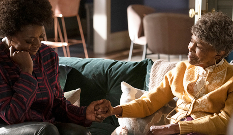 viola davis and ms cicely tyson in abc's "how to get away with murder" ﻿