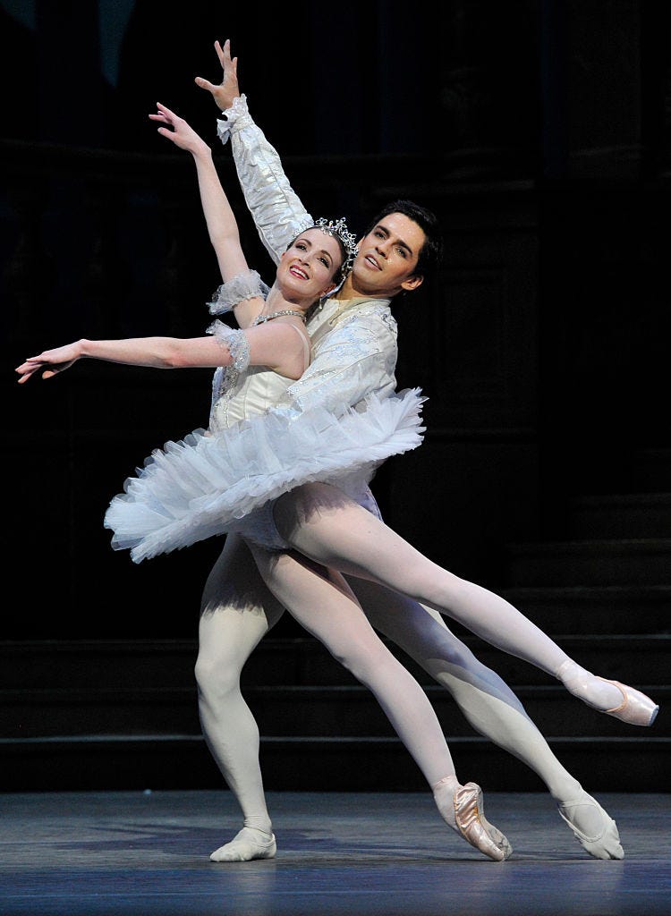 lauren cuthbertson as cinderella and federico bonelli as the prince in the royal ballets production of frederick ashtons cinderella at the royal opera house covent garden photo by robbie jackcorbis via getty images