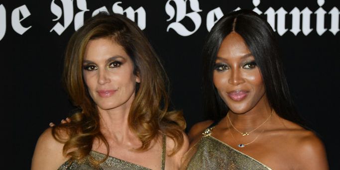 Cindy Crawford, 57, Poses in See-Through Top With Naomi Campbell in Throwback Pic