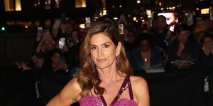 cindy crawford is seen arriving to the clooney foundation for justices the albies held at the new york public library on september 28, 2023