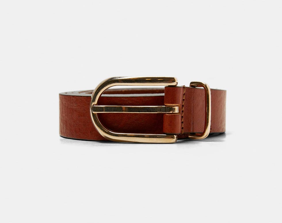 Cinturón de piel de Zara
