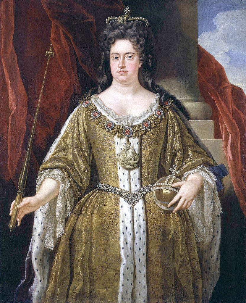 Portrait of Queen Anne The Favourite