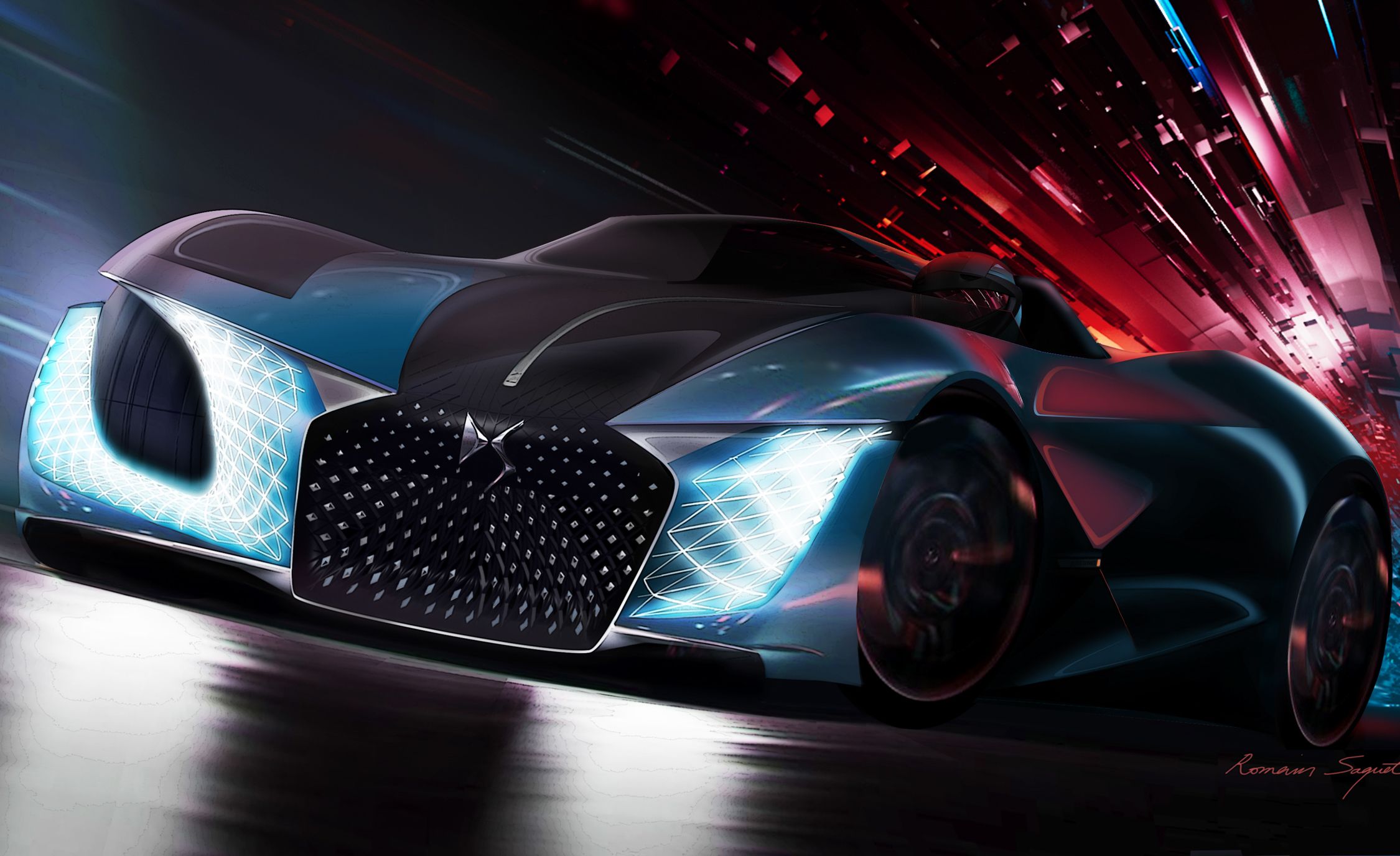 The Asymmetrical DS X E-Tense Is an Optical Illusion in Concept-Car Form, News
