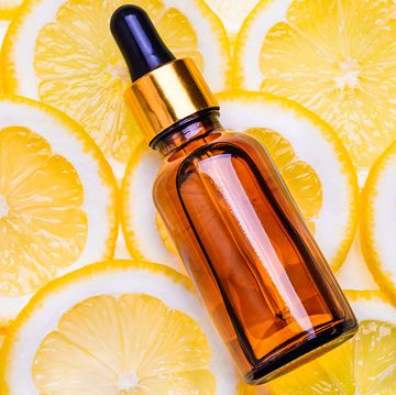 Citrus extract in bottle with dropper