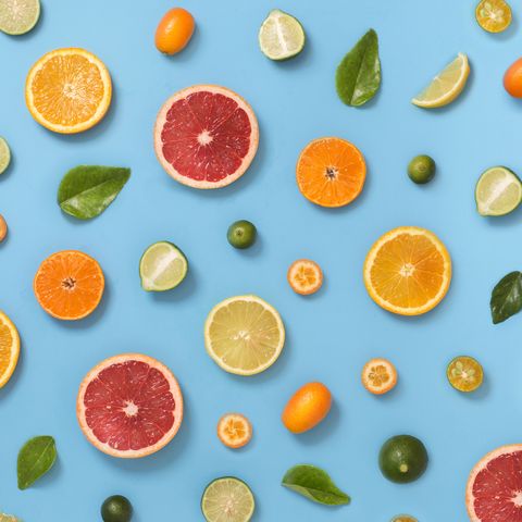 citrus fruits pattern background