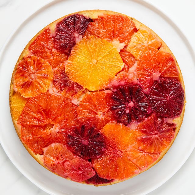 Citrus Upside Down Cake citrus upside down cake topped with thyme
