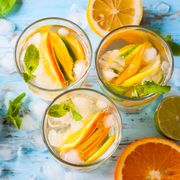 citrus water with mint