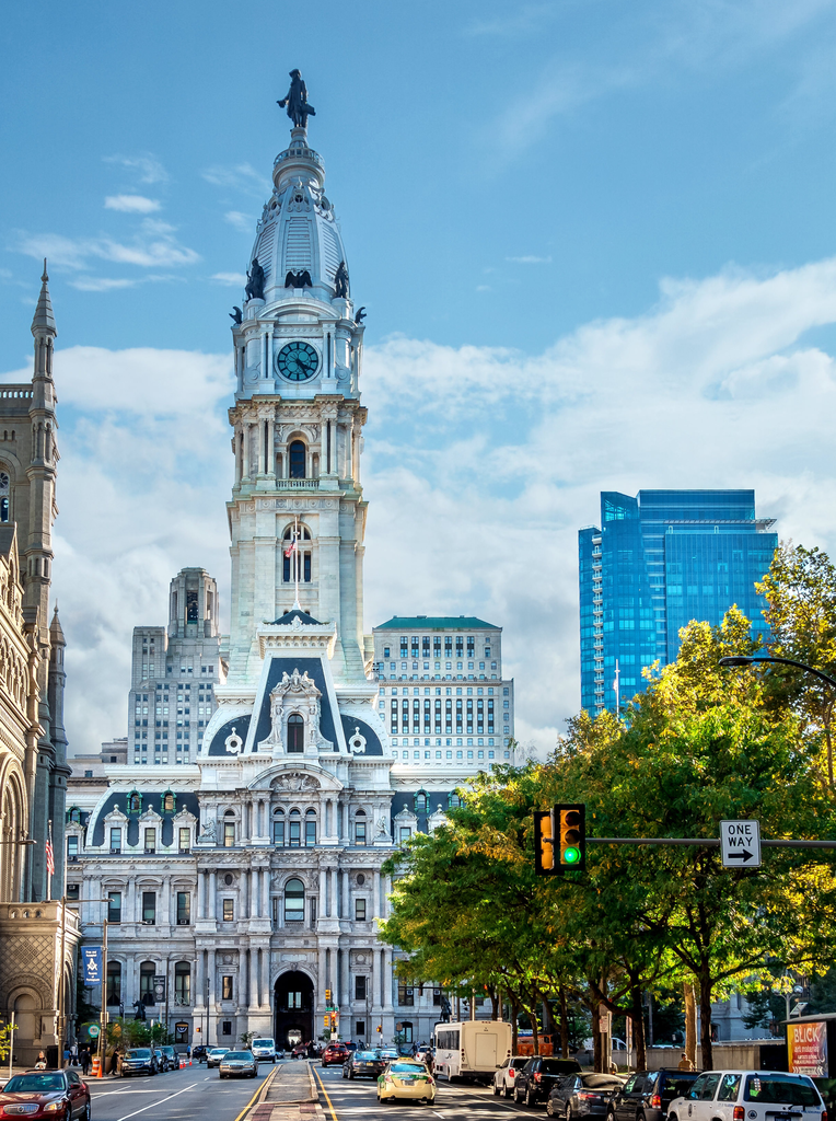 Het stadhuis van Philadelphia was vanaf de opening in 1901 tot 1908 het hoogste gebouw ter wereld