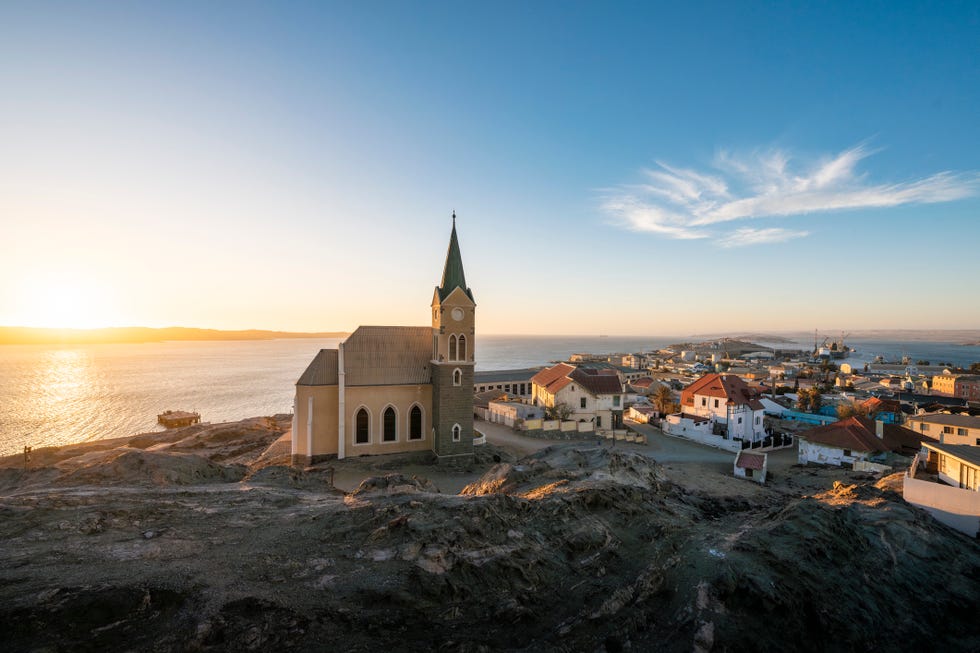 cityscape of luderitz, namibia