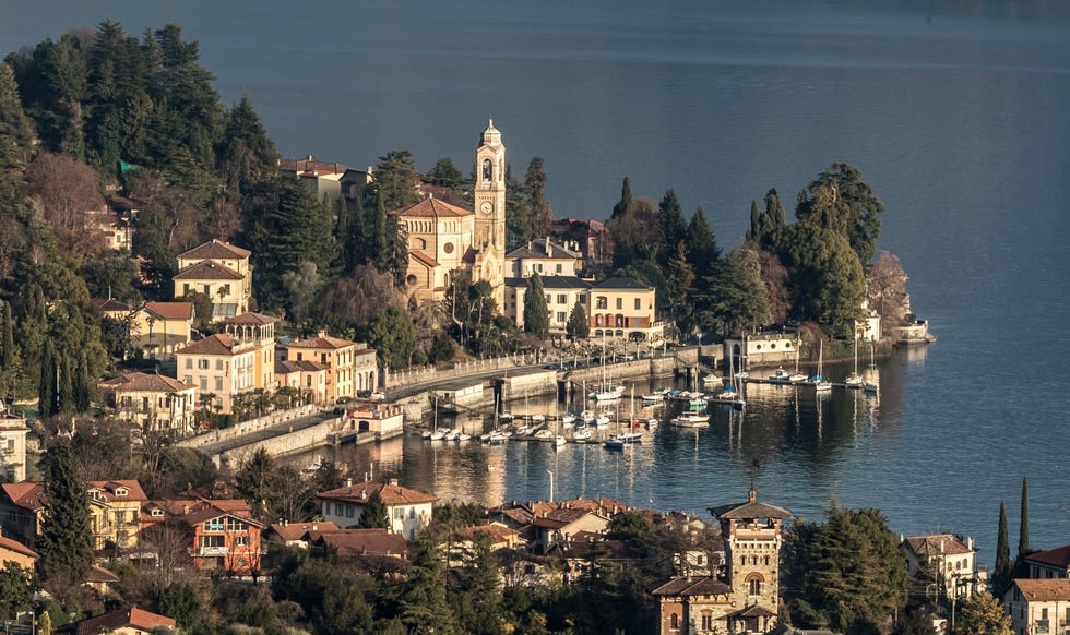 cityscape of tremezzo village located on the western shore of lake como lake como