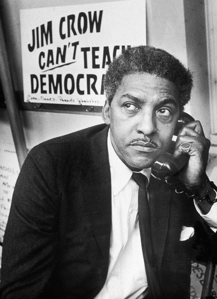 bayard rustin at work