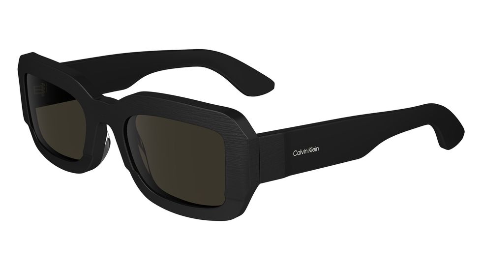 a pair of black sunglasses