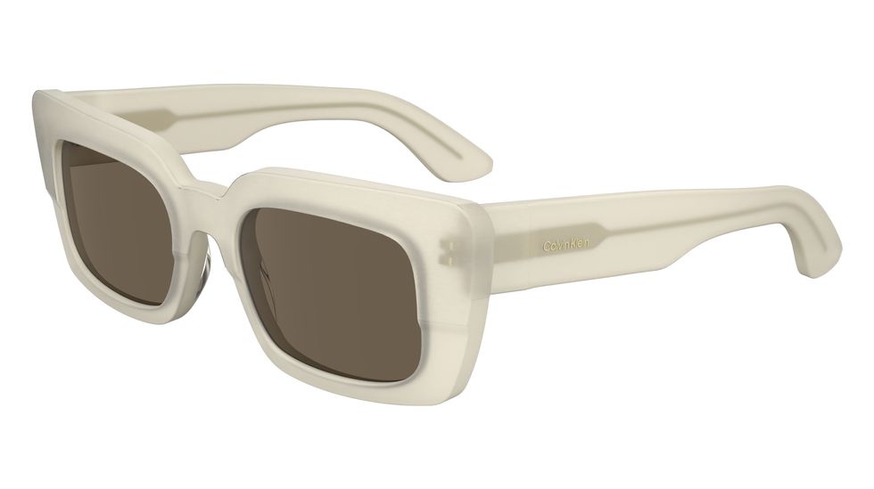 a pair of white sunglasses