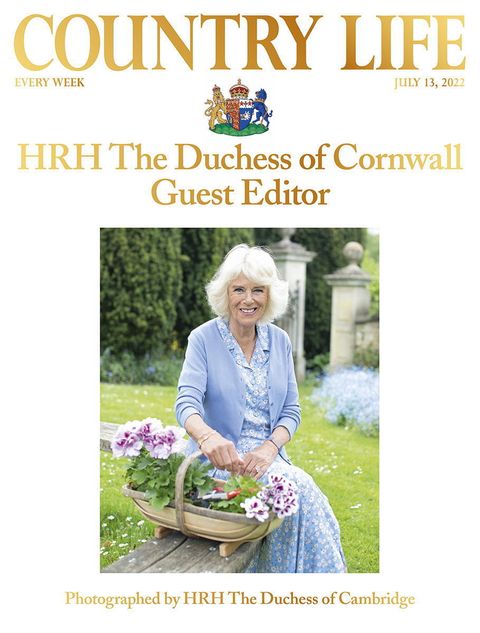 country life cover, july 13th 2022 hrh the duchess of cornwall guest edit hrh the duchess of cornwall photographed at raymill in wiltshire by hrh the duchess of cambridge image credit and copyright hrh the duchess of cambridge cover copyright country life magazine   future plc must be used in conjunction with coverage about the royal edit only absolutely no reuse without express permission from country life magazine