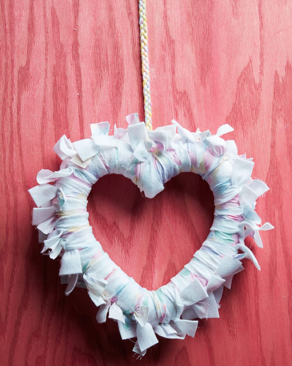 Tissue Paper Heart Wreath Tutorial - Aspen Jay