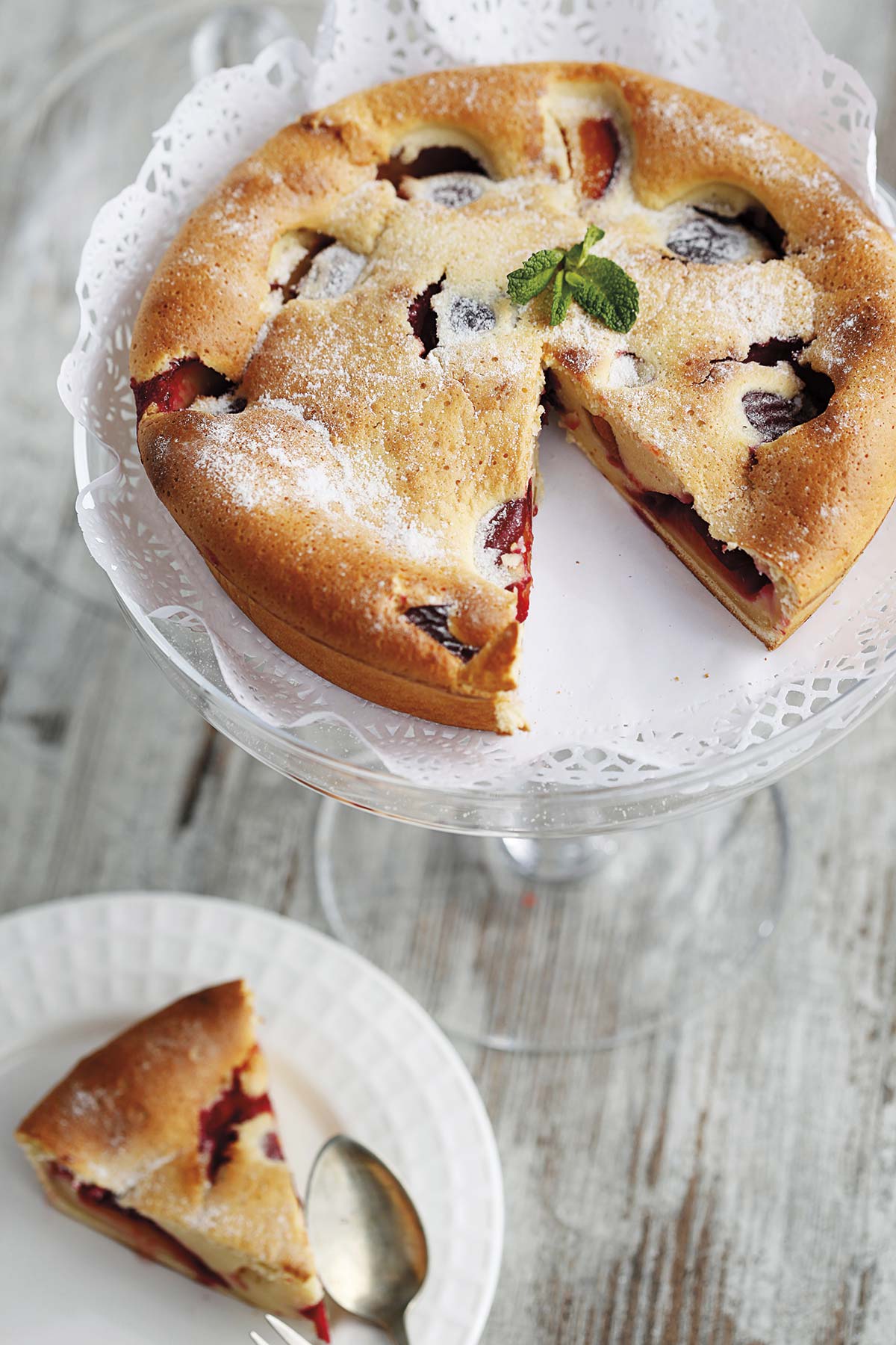 receta clafoutis de ciruelas y jengibre