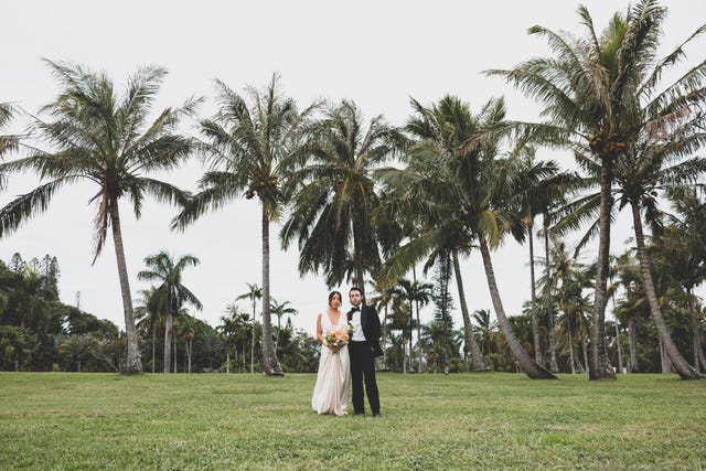 a bride and groom