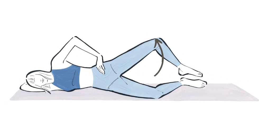 a drawing of a person lying down