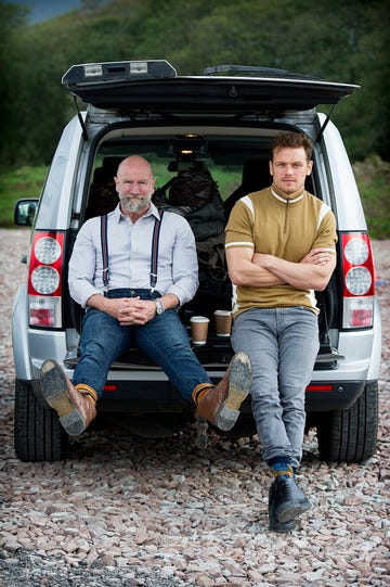 clanlands filming at loch awe with sam heughan and graham mctavish  more info from michelle methven productions michellemichellemethvencom 44 07909 981600  photo  peter sandground