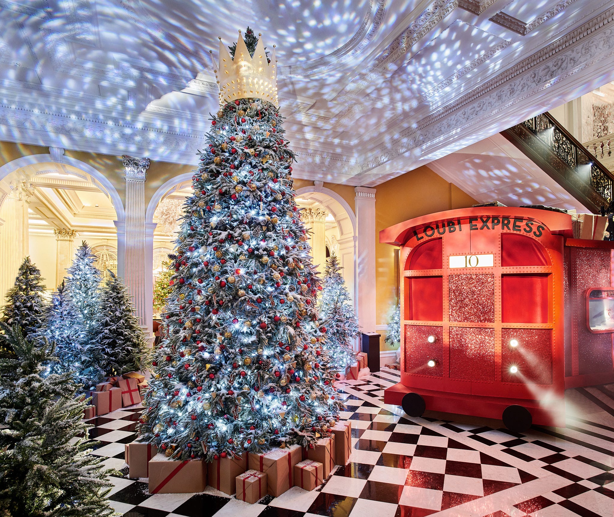 Claridge's christmas tree loubutin