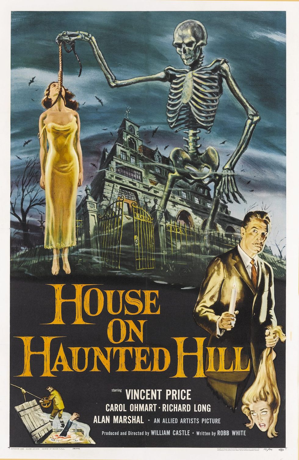 classic horror movies, house on haunted hill