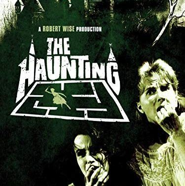 the poster for the classic horror movie the haunting, featuring young people looking frightened
