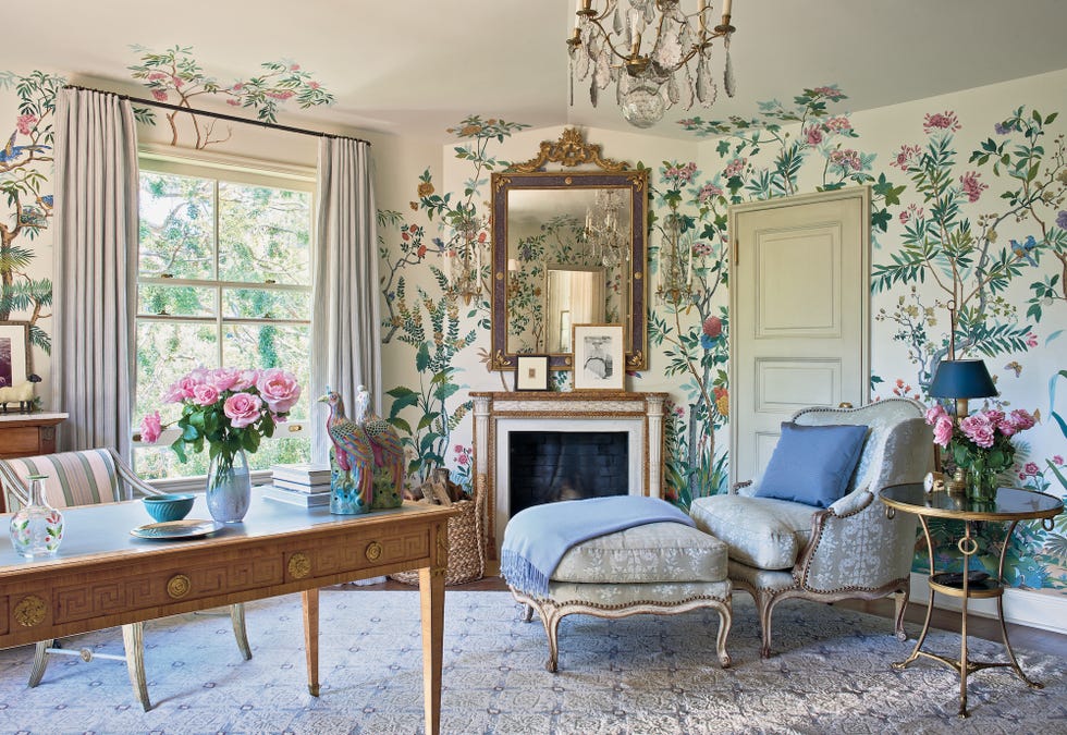 a floral room