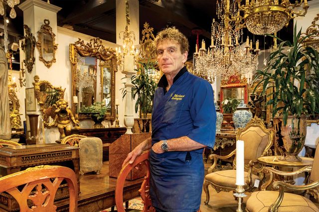 claudio mariani, owner of c mariani antiques in san francisco, trained in italy, mariani opened his workshop and gallery 36 years ago