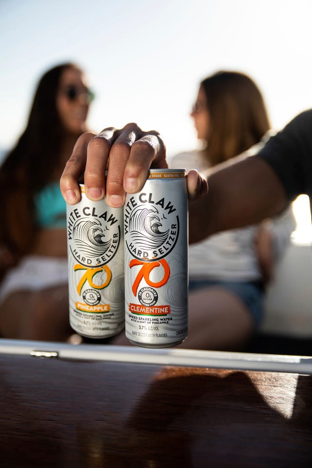 white claw hard seltzer 70 calories