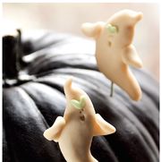 glowing ghost clay decorations