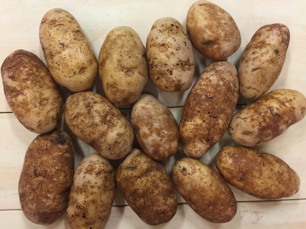 clean potatoes