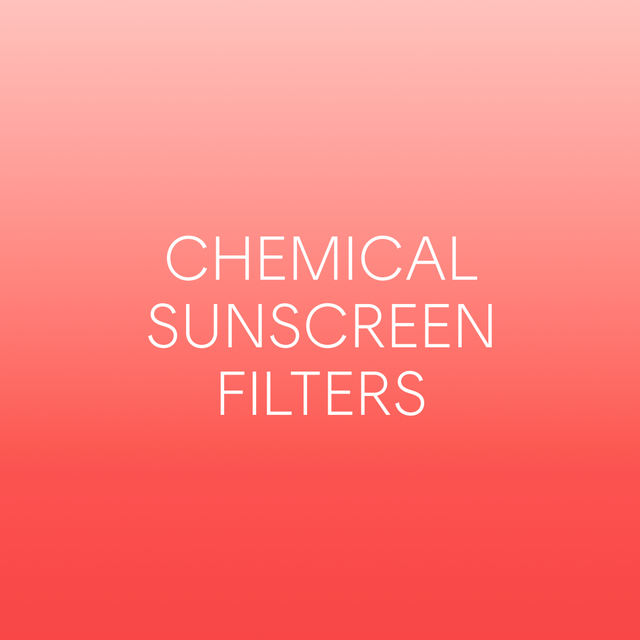 text outlining chemical sunscreen filters