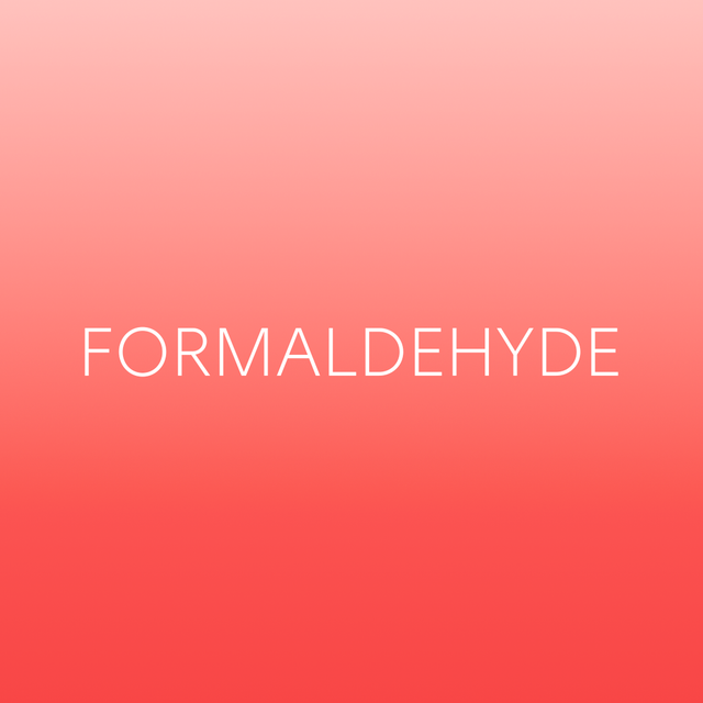 title or label indicating formaldehyde against a gradient background