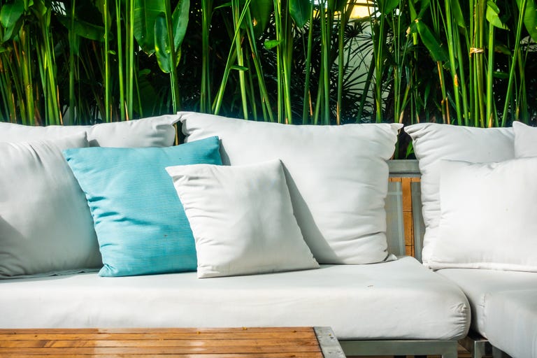 How To Clean Outdoor Cushions And Pillows, According To An Expert