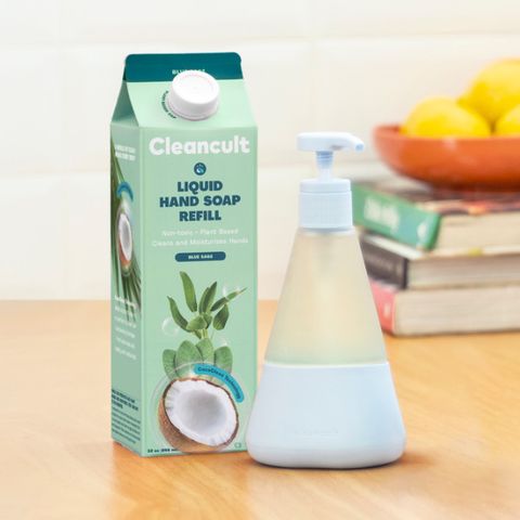 cleancult hand soap carton and bottle